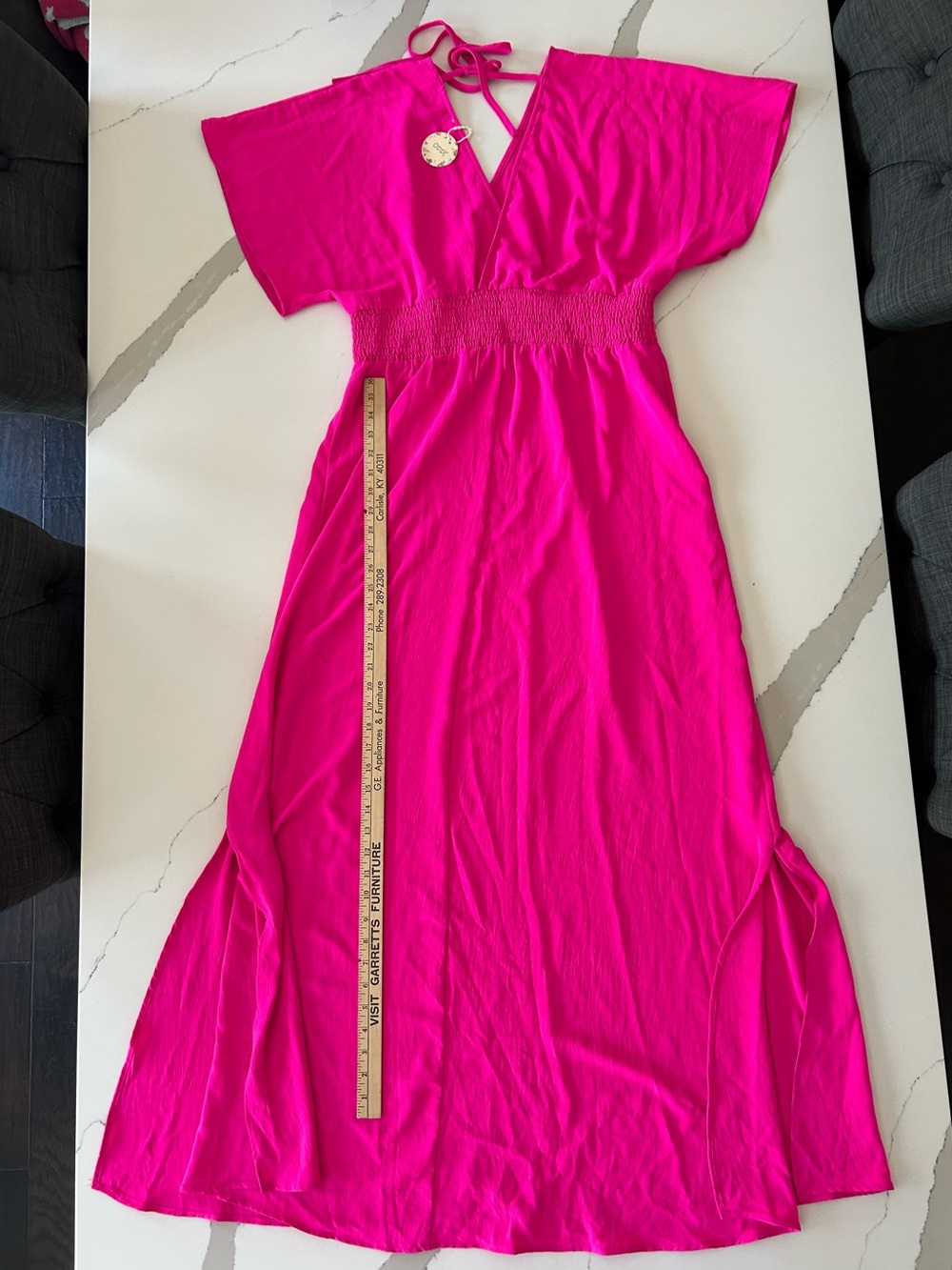 Ladies Hot Pink Maxi Sun Dress - NWT